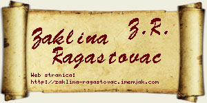 Žaklina Ragastovac vizit kartica